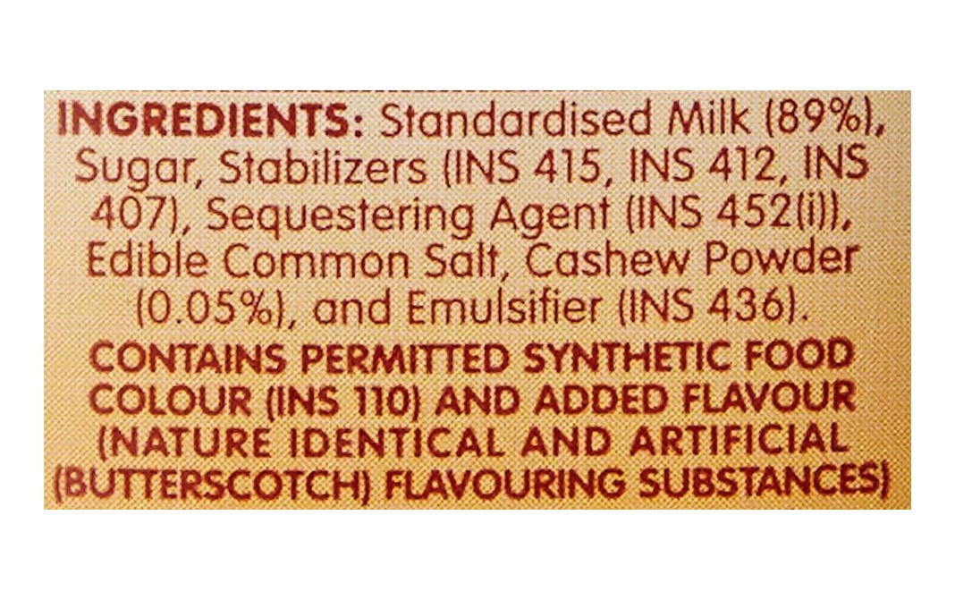 Cavin's Kaju Butterscotch Milkshake   Tetra Pack  180 millilitre